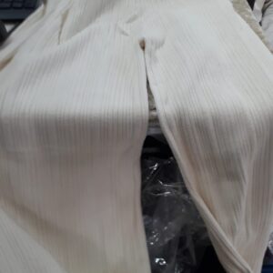 White Color Woolen Trousers For Women Size L