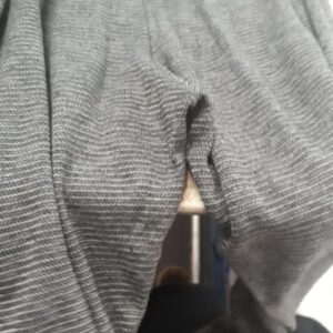 Black Mix Color Woolen Trousers For Women Size L