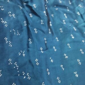 Peacock Blue White Zari Saree For Women