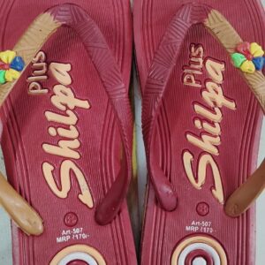 Slippers For Women Color Maroon Size 6