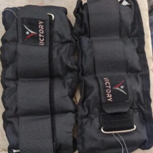Victory Pair Wrist Ankle Weight Fitness Walking Jogging Aerobics Black Ankle Weight 1 Point 5 Kg