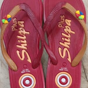 Women Slipper Colour Red Size 8