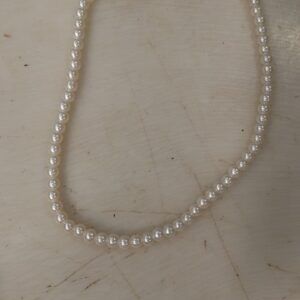 White Moti Mala For Girls