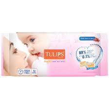 Tulips Sensitive Baby Wet Wipes 72Pc