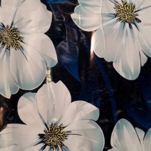 Blue Printed Wallpaper 4Mtr