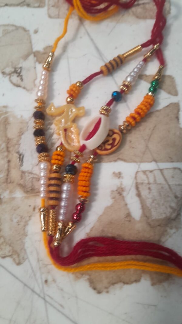 Rakhi For Brothers Multicolour Pack Of 4