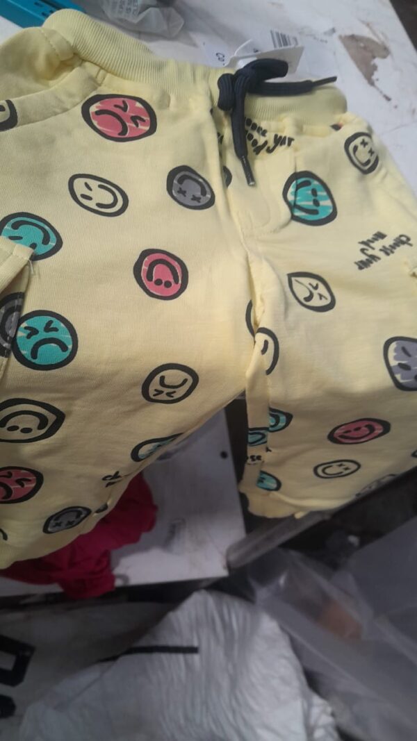 Kidzello Boys Track Pant Yellow Size 6 To 12 Months
