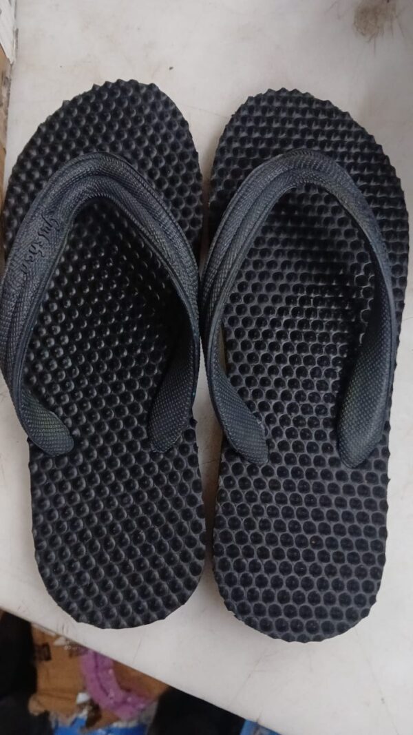 Gulshan Men Flip Flops Black Color Size 9