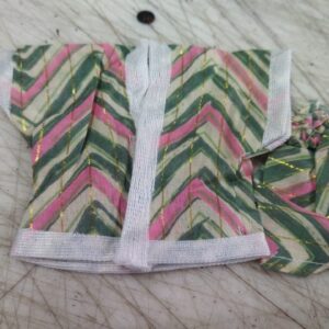 Multi Color Printed Cotton Laddu Gopal Cloth Set Size 1