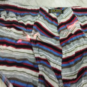 White Color Men Red And Black Color Striped Underwear Size 2Xl