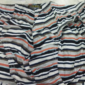 White Color Blue And Orange Striped Mens Underwear Size 2Xl