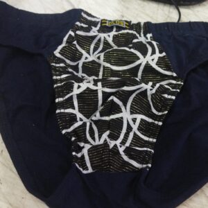 Navy Blue Color Printed Men Underwear Size Xl
