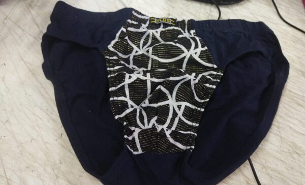 Navy Blue Color Printed Men Underwear Size Xl
