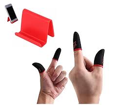 Black Color Gaming Finger Gloves 2 Pair