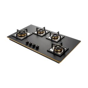 Glen 90 Cm 4 Burner Hob Matt Glass Series Bh 1094 Xl Sq Ht Tdb 2Tr Mg