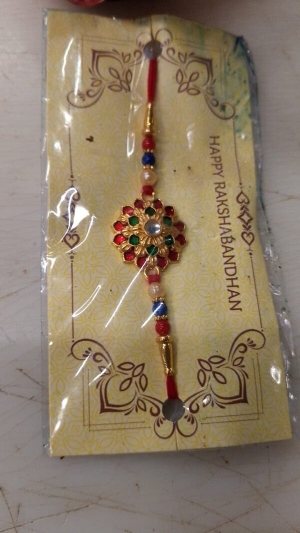 Multicolour Flower Rakhi For Brother