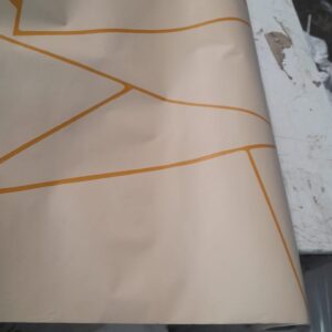 Printed Wall Paper Cream Colour 10 Mtr