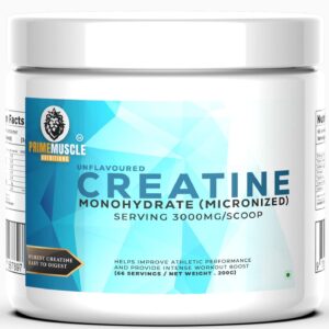 Prime Muscle Nutritions Creatine Monohydrate Powder 33 Servings Unflavoured 100Gm