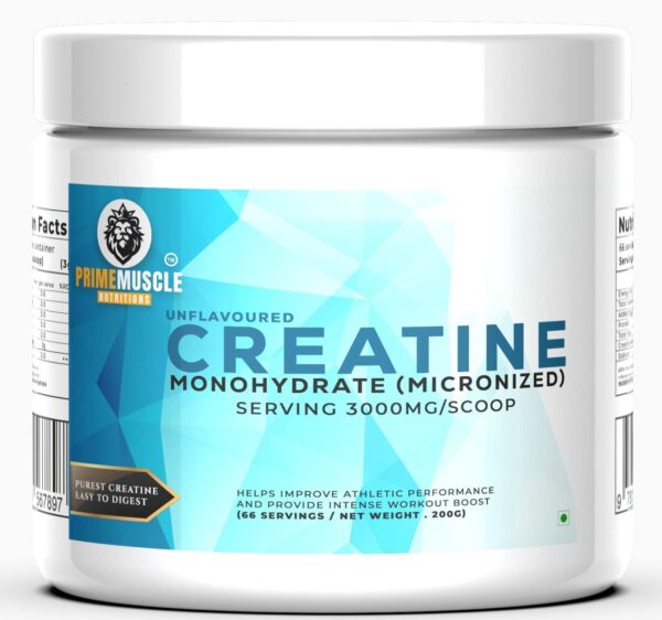 Prime Muscle Nutritions Creatine Monohydrate Powder 33 Servings Unflavoured 100Gm