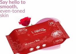 Liora Naturally Refreshing Rose Wipes 25N