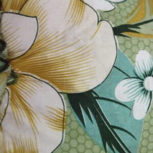 Green Color Floral Printed Cushion
