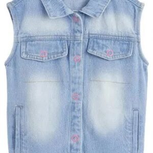 Hopscotch Girls Blue Colour Jeans Sleeveless Jacket Size 5 Y