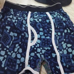 Blue Color Printed Men Underwear Size M