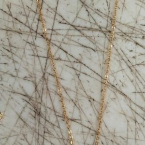 Women Golden Colour Silver Heart Necklace Chain