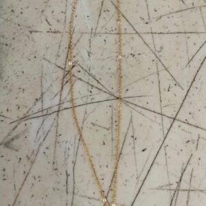 Women Golden Colour Moon Necklace Chain