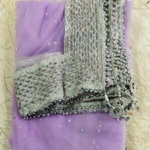 Women Light Purple Printed Colour Heavy Fancy Dupatta
