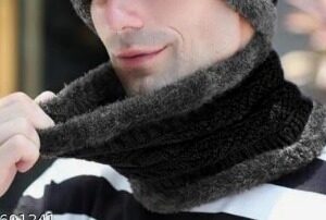 Black And Grey Color Winter Face Mask