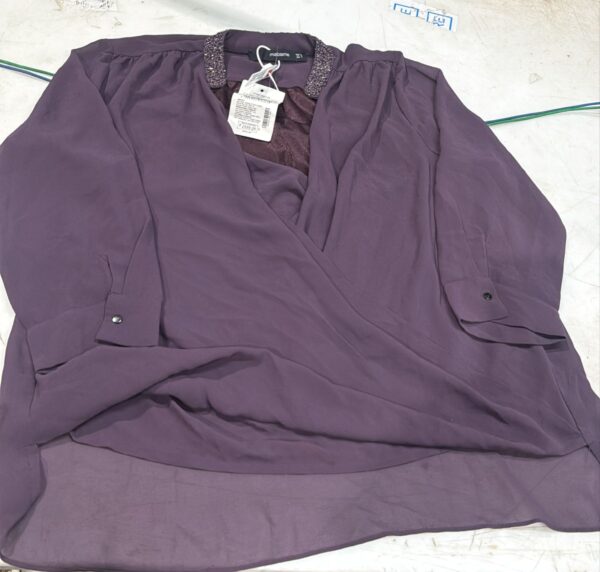 Madame Textile Top Purple Color For Women Size L