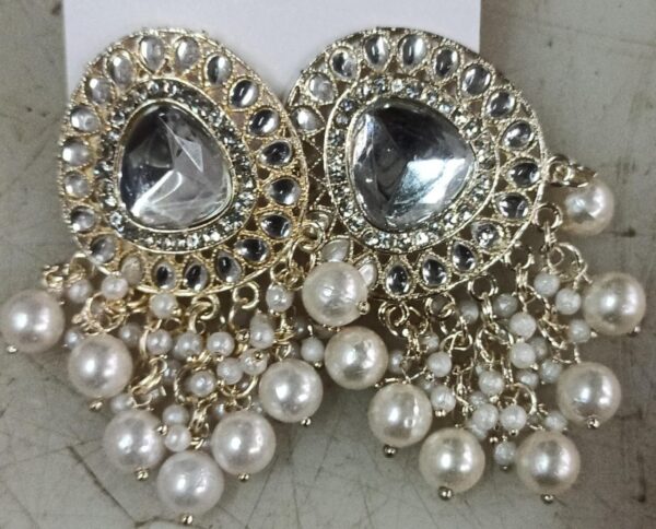 Silver Colour Earrings For Women