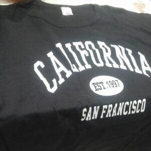 Womens Printed T Shirt Black Size Xl