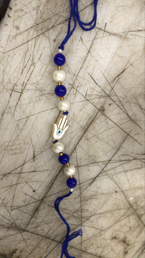 Blue And White Rakhi