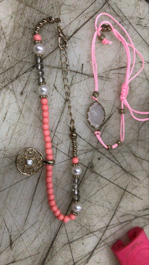 Pink And White Bhaiya Bhabhi Rakhi Set Of 2