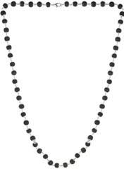 Original Karungali Mala Black And Silver
