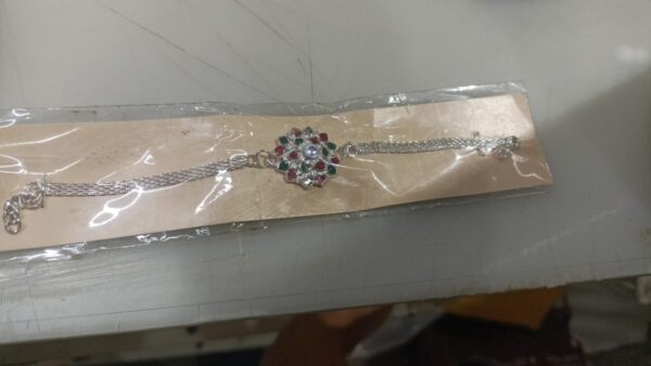 Fancy Rakhi Silver Colour