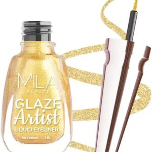 Mila Beaute Glaze Artist Liquid Eyeliner Magical Gold 006 6Ml