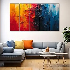 The Castle Decor Woman Abstract Art Painting With Frame Big Size 27 X 48 Wall Art For Living Room