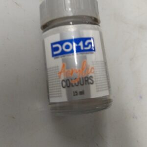 Doms Acrylic Colour Single Shade D400 15Ml Silver Color Pack Of 12