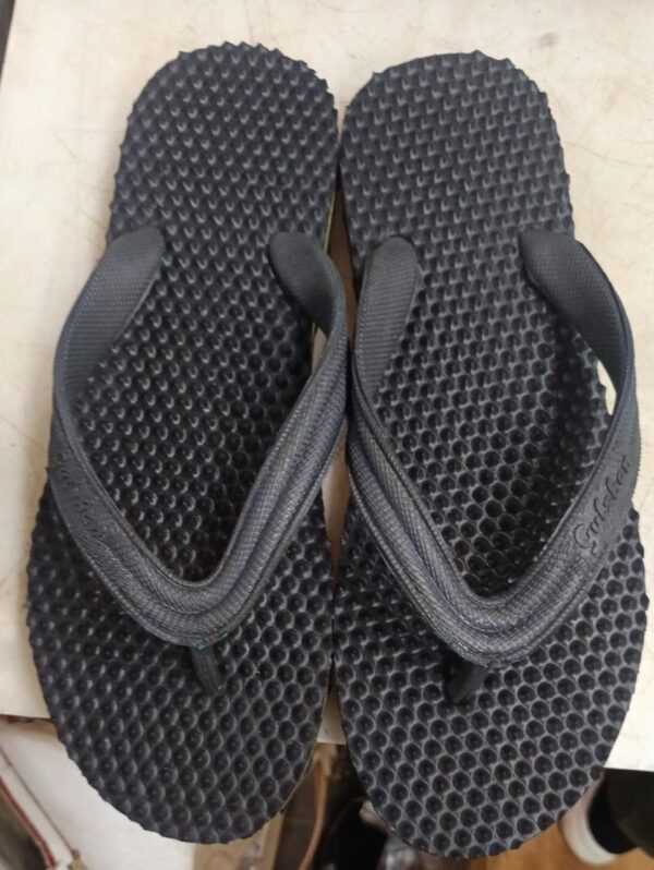 Gulshan Men Flip Flops Black Color Size 7