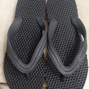 Gulshan Men Flip Flops Black Color Size 6