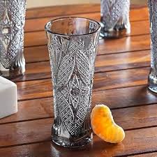 Premium Black Juice Glasses 200 Ml Drinking Glass