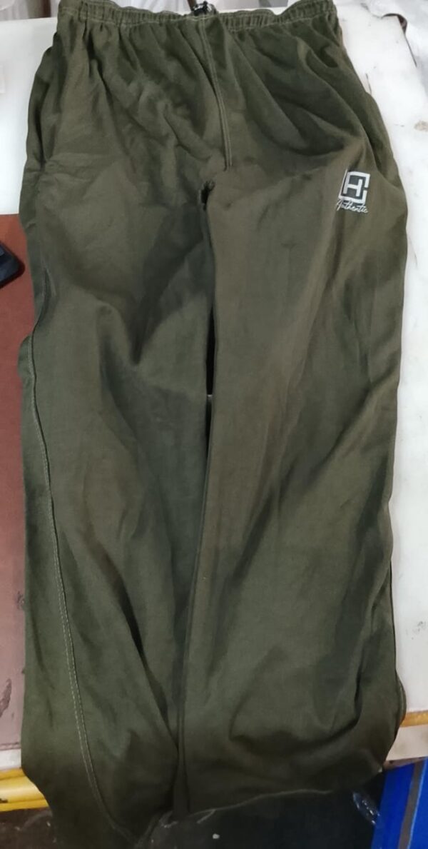 Solid Men Green Cotton Lower Regular Fit Size S