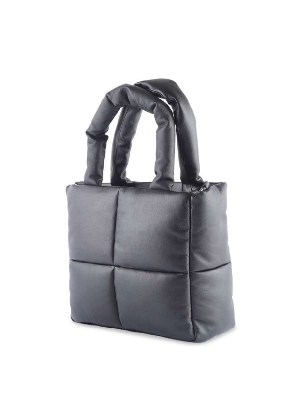 Baraca Leather Structured Shoulder Bag With Fringed Brown