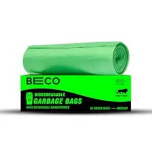 Beco EcoFriendly Garbage Bags | 30 Pcs | Medium19 X 21 Inches | 30 Bags X 1 Rolls