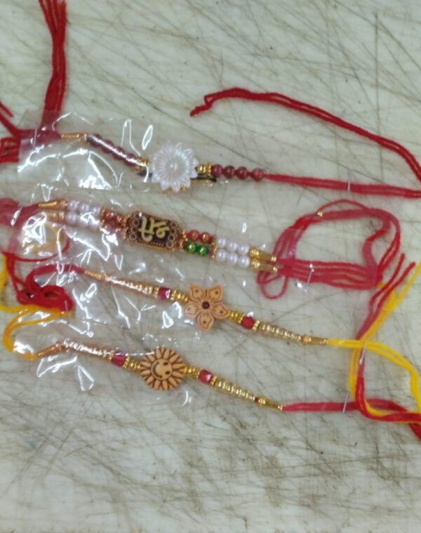 Beautiful Different Rakhi For Brother Pack Of 4