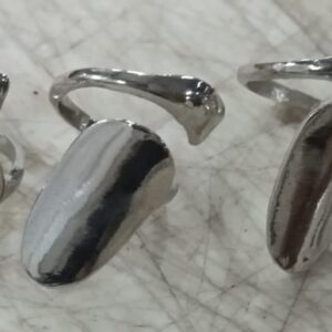 Metal Nail Ring Adjustable Single Piece For Single Finger