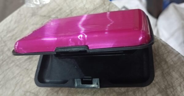 Pink Aluminium Credit Card Holder Durable And Lightweight